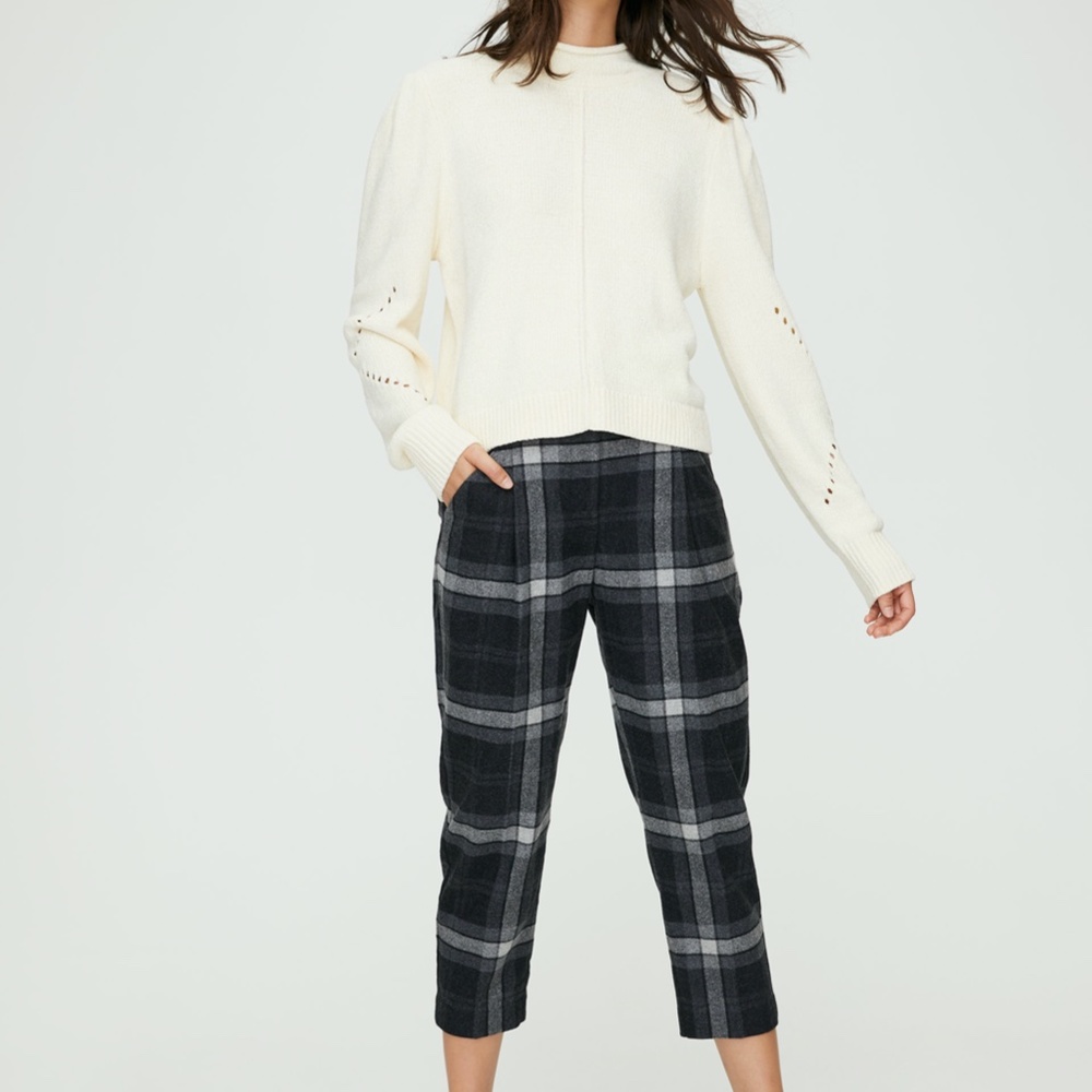 COPY - Aritzia Wilfred plaid wool pants size 4